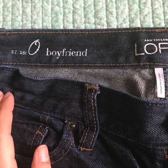 Loft Boyfriend Jeans - Sz 0/25 - Picture 4 of 5